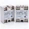 TWTADE 2PCS SSR-25 DA 25A 3-32V DC / 24-480V AC SSR Single Phase Solid State Relay