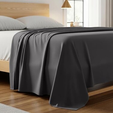Mellanni Queen Size Flat Sheet - Iconic Collection Bedding