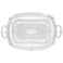 Winco CMT-1912 Oblong Tray with Integrated Handle, Chrome,Medium