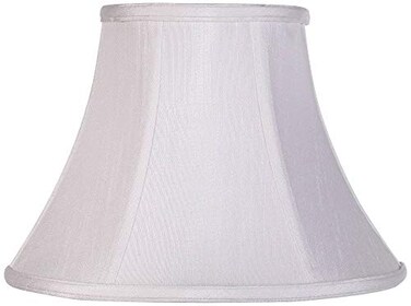 Springcrest Pre-Assembled Ginna Medium White Bell Lamp Shade 6x12x9 ,Spider
