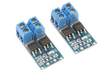 NOYITO 400W 15A Dual MOS Transistor Driving Module DC 5-36V FET Trigger Switch Board 0-20KHz PWM Electronic Switch Control DC Motor Speed Controller ,Pack of 2