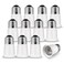 EMNOOTI Light Socket Extender,E26 to E26 Medium Screw Bulb Socket Extension Adapter,Recessed Socket 1.2" Extensions,Light Cans Socket Extender Adapter