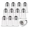 EMNOOTI Light Socket Extender,E26 to E26 Medium Screw Bulb Socket Extension Adapter,Recessed Socket 1.2" Extensions,Light Cans Socket Extender Adapter