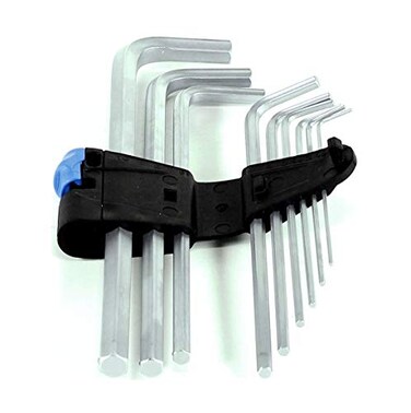 Wera 05022130001 950/9 L HEX-PLUS HF 1 L-KEY SET METRIC CHROME-PLATED WITH HOLDING FUNCTION 9 PIECES