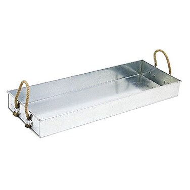 Achla Designs TRY-08 Large Galvanized Steel Tray