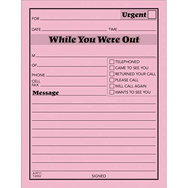 Adams While You were Out Message Pad