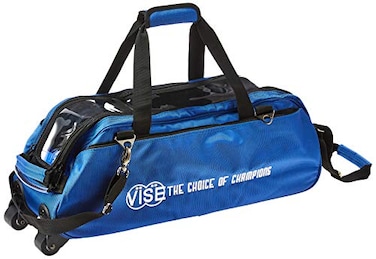 Vise Three Ball Tote Roller Bowling Bag, Blue