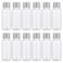 ASTRQLE 12Pcs Empty Refillable Clear Plastic Bottle with Aluminum Screw Cap,Tiny Jars,Travel Small Container ,20ml