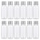 ASTRQLE 12Pcs Empty Refillable Clear Plastic Bottle with Aluminum Screw Cap,Tiny Jars,Travel Small Container ,20ml