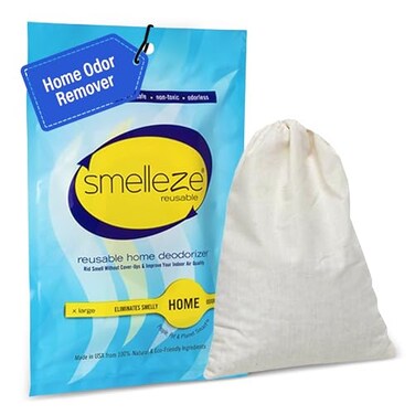SMELLEZE Home Smell Removal Deodorizer Reusable Pouch - Covers 150 sqft
