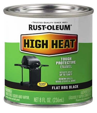 Rust-Oleum High Heat Flat BBQ Black Protective Enamel Paint