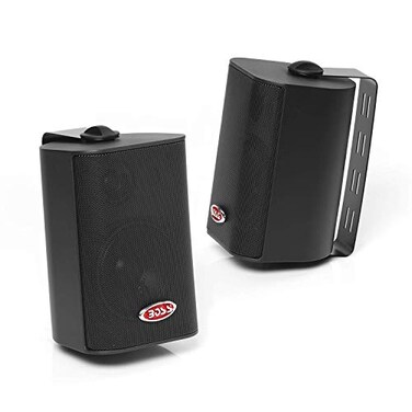 BOSS Audio Systems MR4.3B 4 Inch 2 Way Full Range 180 W Boat Speaker Pair