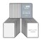 Ilyapa Clear Menu Covers, 8.5x11 Inch - 30 Pack, 2-View Single Page Design