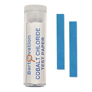 Bartovation Cobalt Chloride Test Paper Strips, 100-Pack