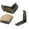 Mcredy Metal L Shaped Corner Guards, Antique Bronze, 15 Pcs