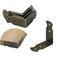 Mcredy Metal L Shaped Corner Guards, Antique Bronze, 15 Pcs