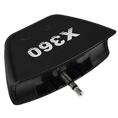 Gam3Gear 3.5mm Headphone Headset Earphone Mic Audio Converter Adapter for Xbox 360 Controller Black