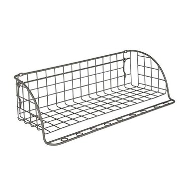 Spectrum Diversified Pegboard Wall Mount Shelf Tool Organizer, Industrial Gray