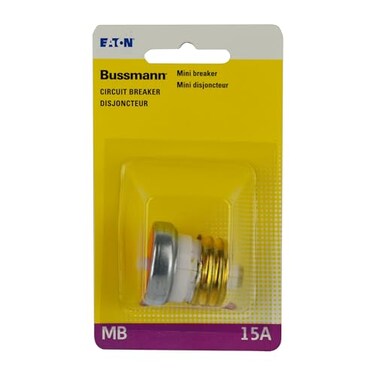 Bussmann 15A 125V Time-Delay Mini-Breaker - 1 Each