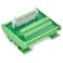 Electronics-Salon DIN Rail Mount Flat Ribbon Cable 0.1" FRC Connector Interface Module, Terminal Block Breakout Board ,IDC40 2x20Pin