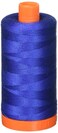 Aurifil A1050-2740 Solid 50wt 1422yds Dark Cobalt Mako Cotton Thread