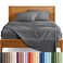 Bare Home Queen Sheet Set - 1800 Ultra-Soft ,Queen, Grey