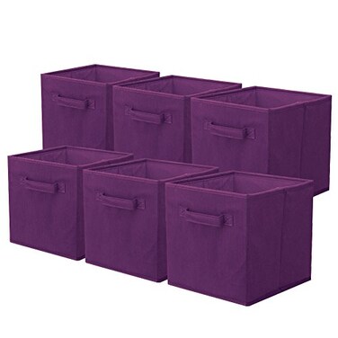ShellKingdom Storage Bins, Foldable Fabric Storage Cubes And Cloth Storage