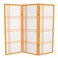 Red Lantern 4 ft. Short Double Cross Shoji Screen - Honey - 3 Panels