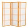 Red Lantern 4 ft. Short Double Cross Shoji Screen - Honey - 3 Panels