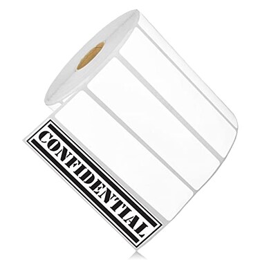 OfficeSmartLabels 4" x 1" Removable Direct Thermal Labels
