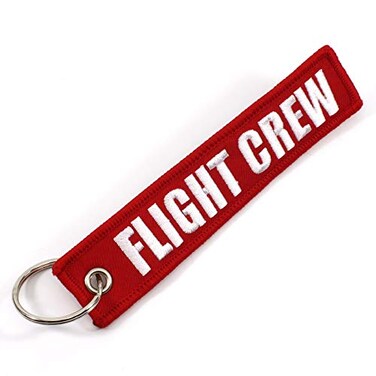 Rotary13B1 FLIGHT CREW - Red/White - 1 piece Keychain