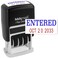 MaxMark Self-Inking Rubber Date Office Stamp with Entered Phrase Blue InkDate RED Ink ,Max Dater II, 12-Year Band