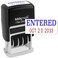 MaxMark Self-Inking Rubber Date Office Stamp with Entered Phrase Blue InkDate RED Ink ,Max Dater II, 12-Year Band