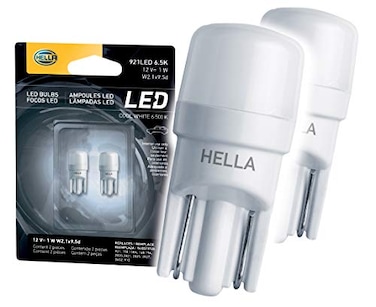 HELLA 921LED 6.5K LED Performance Bulbs, 12V, 1W 2 Pack