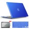IBENZER Compatible with MacBook Air 11 Inch Case Model A1370 A1465, Soft Touch Plastic Hard Shell Case Bundle with Keyboard CoverScreen Protector for Mac Air 11, Royal Blue, A11RBL2