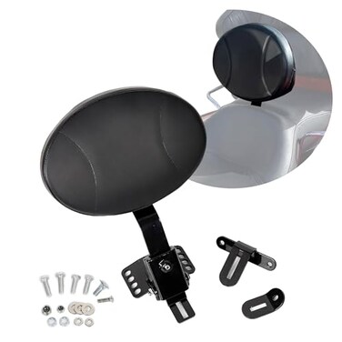 ECOTRIC Plug-in Rider Backrest Kit Compatible with Harley Davidson