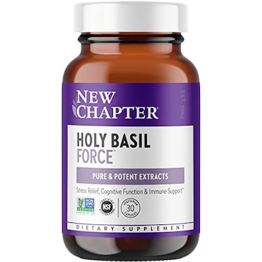 New Chapter Holy Basil Force Stress Relief Supplement, 30 Count