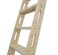 DIYHD 87" Knotty Pine Sliding Library Ladder with Oval Cut-Out Grip