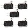 Heschen 5 Pack Micro Switch 16A 1/2HP 125/250VAC Short Roller Lever