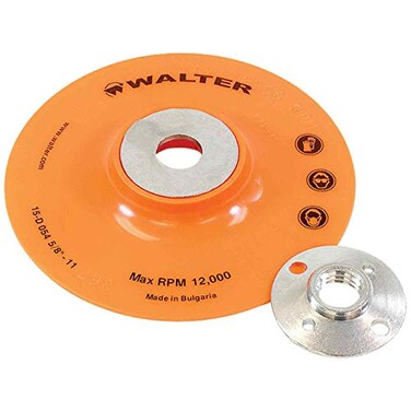 Walter Surface Technologies 15D027 Backing Pad Assembly - Impact Resistant Disc Pad. Sanding Disc Accessories