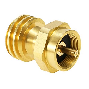 Joywayus Solid Brass Steak Saver Adapter 1 LB Hex Propane Adapter Converter