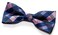 Retreez Plaid Check Patterns Bow Tie ,Width: 4.5"- Pink and Blue