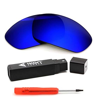 IKON LENSES Polarized Replacement Lenses For Oakley X-Metal Juliet ,Deep Blue Mirror