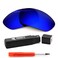 IKON LENSES Polarized Replacement Lenses For Oakley X-Metal Juliet ,Deep Blue Mirror