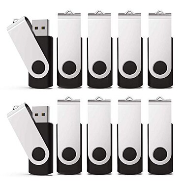 KEXIN 10 Pack 32GB Flash Drive USB Drive Memory Stick Thumb Drive Bulk