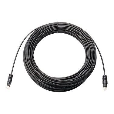 JIUWU 25M Black Digital Fiber Optical Audio SPDIF TosLink Cable