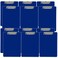 Trade Quest Dark Blue Plastic Clipboards Letter Size Low Profile ,12-Pack