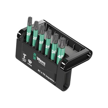 WERA 05057693001 Bit-Check 6 TX Impaktor 1, 6 Pieces
