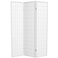 Red Lantern 6 ft. Tall Window Pane Shoji Screen - White - 3 Panels