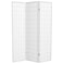 Red Lantern 6 ft. Tall Window Pane Shoji Screen - White - 3 Panels